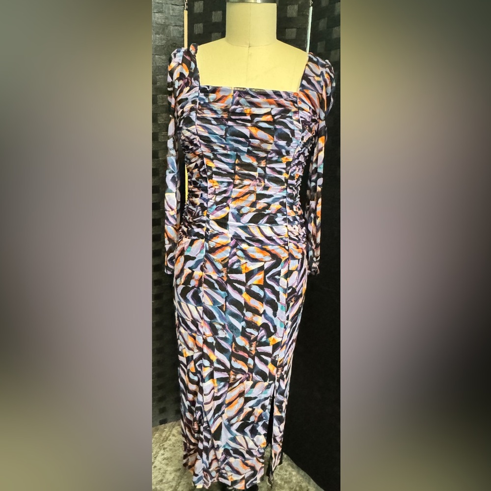 Donna Morgan Multicolor Abstract Dress